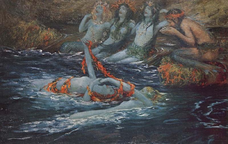 Mermaids dancing, Rupert Bunny